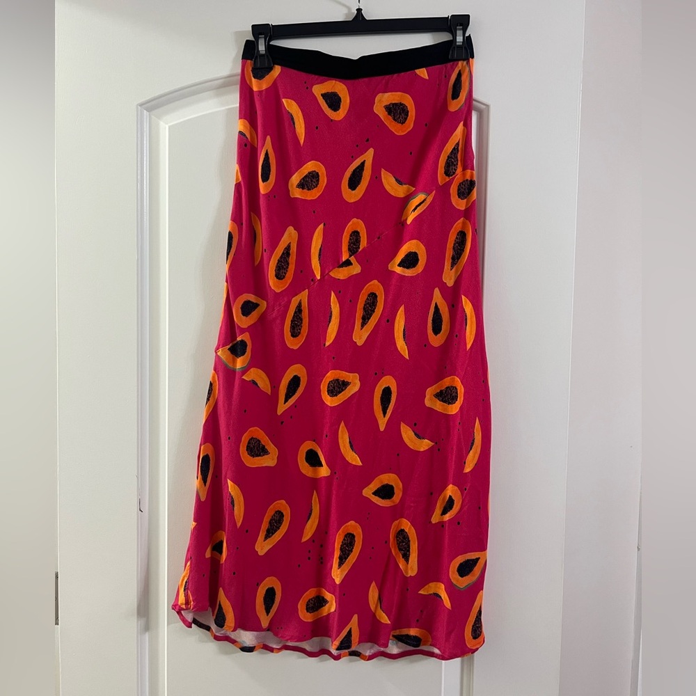Corey Lynn Calter Vibrant Papaya Skirt